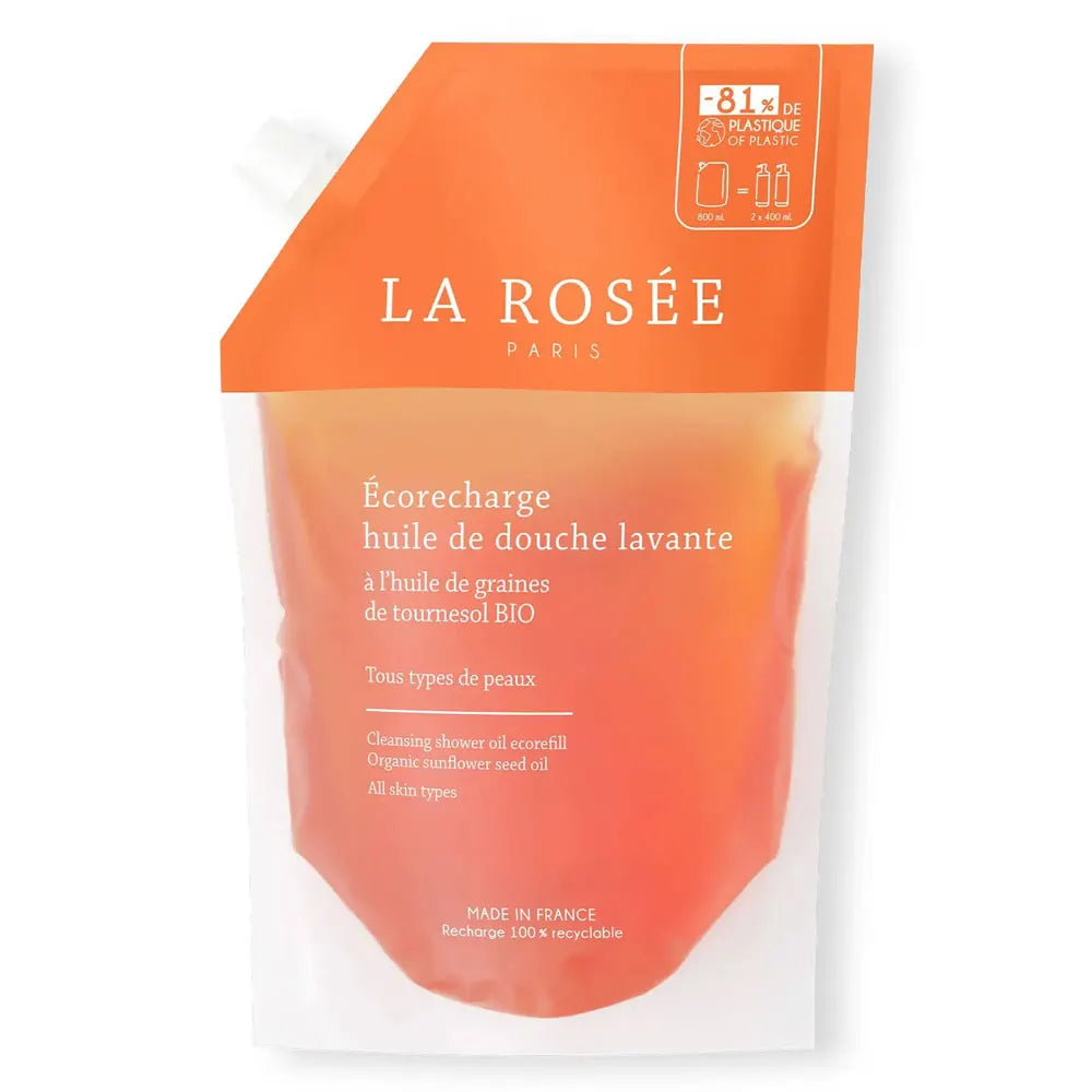 La Rosée – Éco-recharge Huile de Douche Lavante Bio