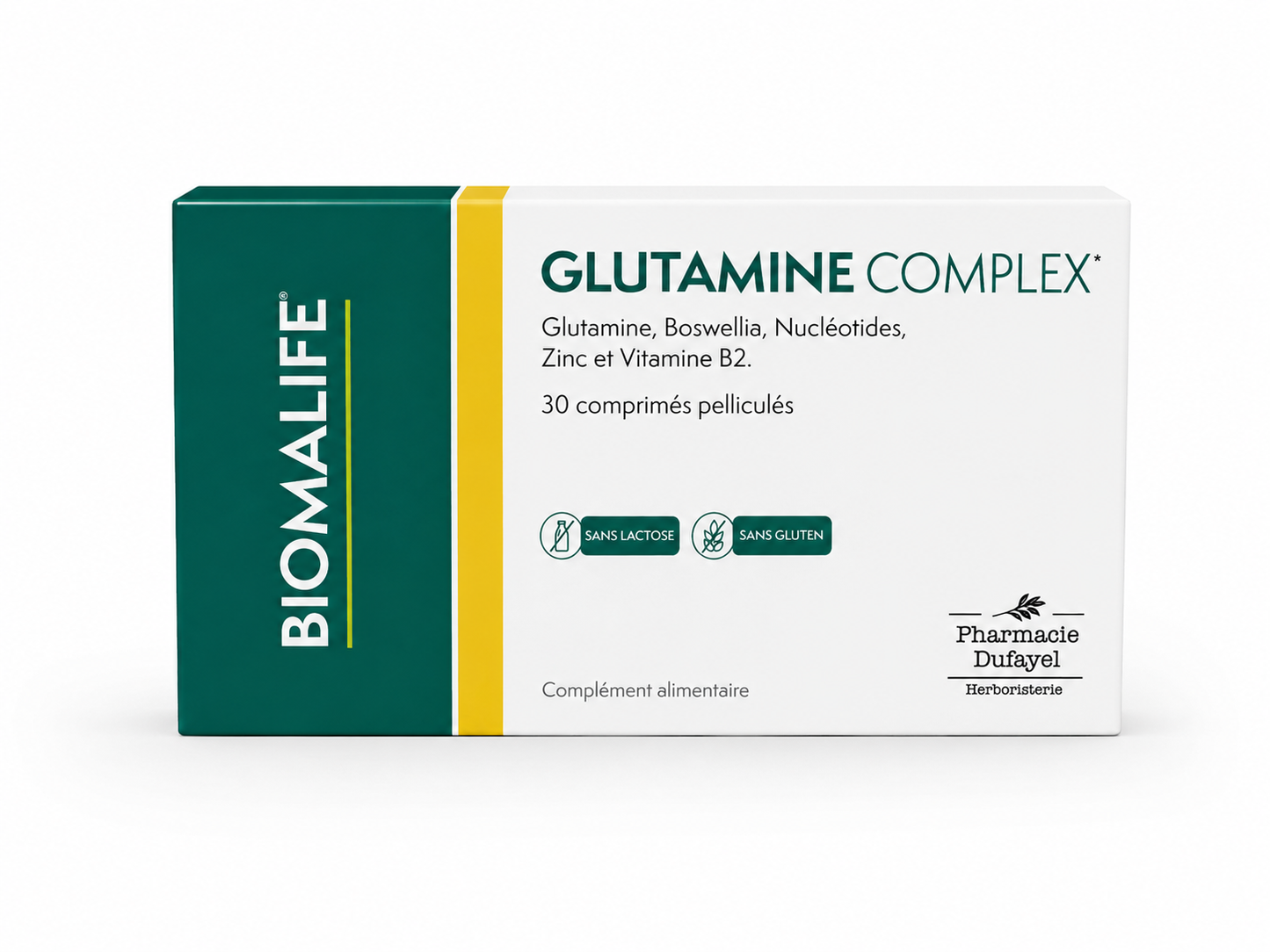 GLUTAMINE COMPLEX – Glutamine, Boswellia, Nucléotides, Zinc & Vitamine B2
