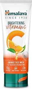 Nettoyant visage orange éclaircissant à la vitamine C de l'Himalaya | Nettoyant éclaircissant pour le visage | Enlever la peau terne | 100 ml