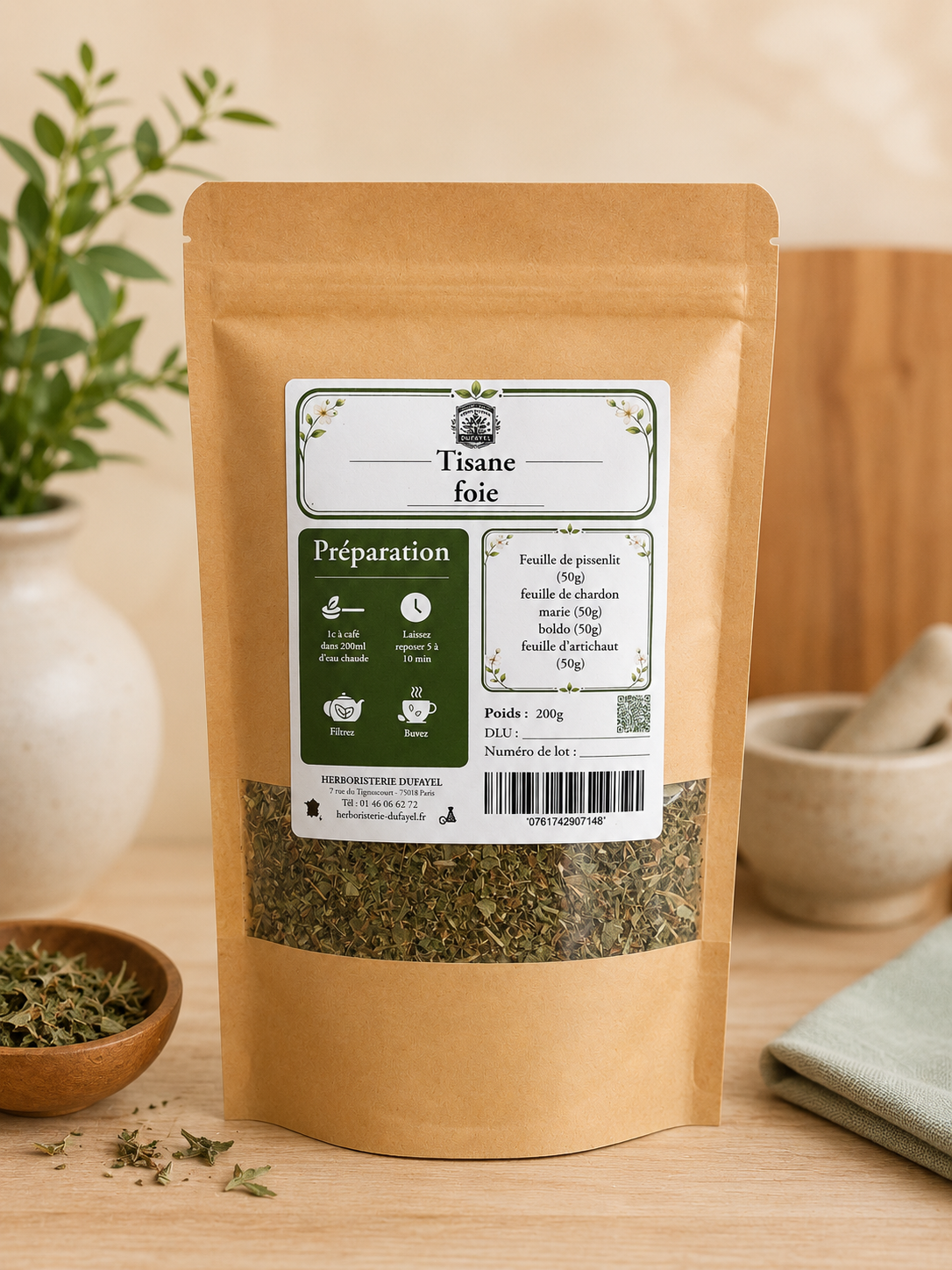 Tisane Foie – Soutien naturel du foie 200g