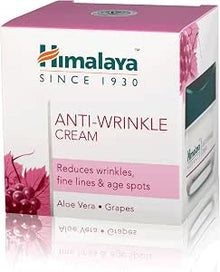 Himalaya Herbals Anti Wrinkle Cream with Aloe Vera and Grapes Helps Reduce Wrinkles, Fine Lines, Dark Spots| Moisturizes Skin, Fades Blemishes Enhances Skin Elasticity -50g
