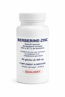Berbérine + Zinc – Équilibre glycémique & métabolisme cure de 2 mois