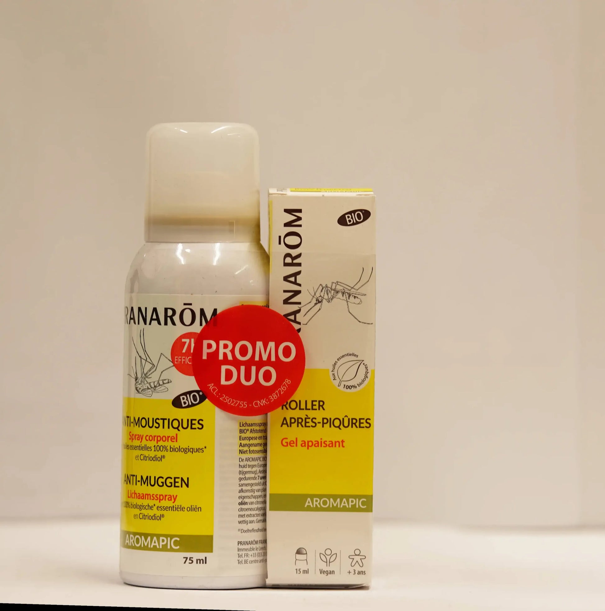 Pranarom – Spray Anti-Moustique Bio + Roller Après-piqûre