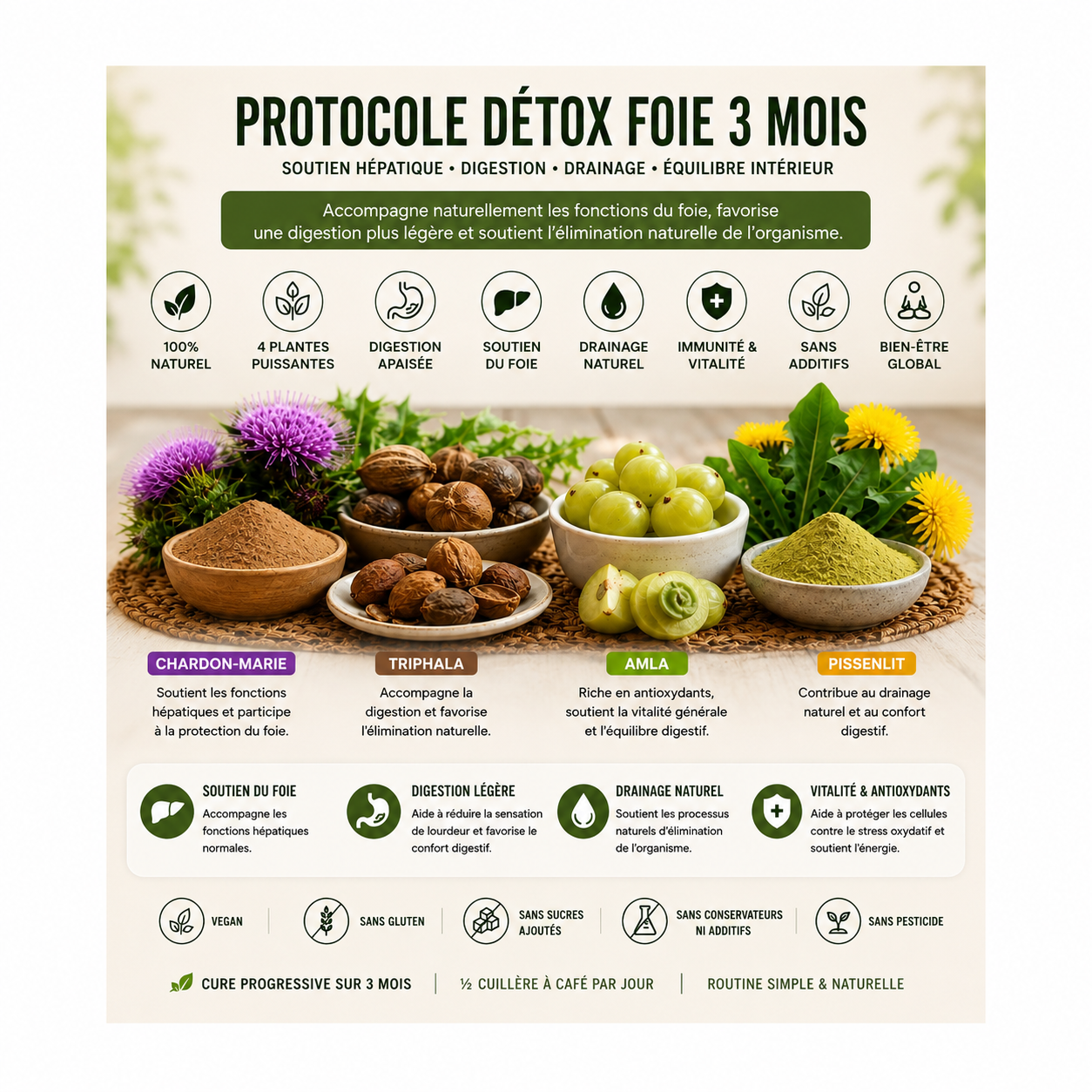 PROTOCOLE DÉTOX FOIE 3 MOIS