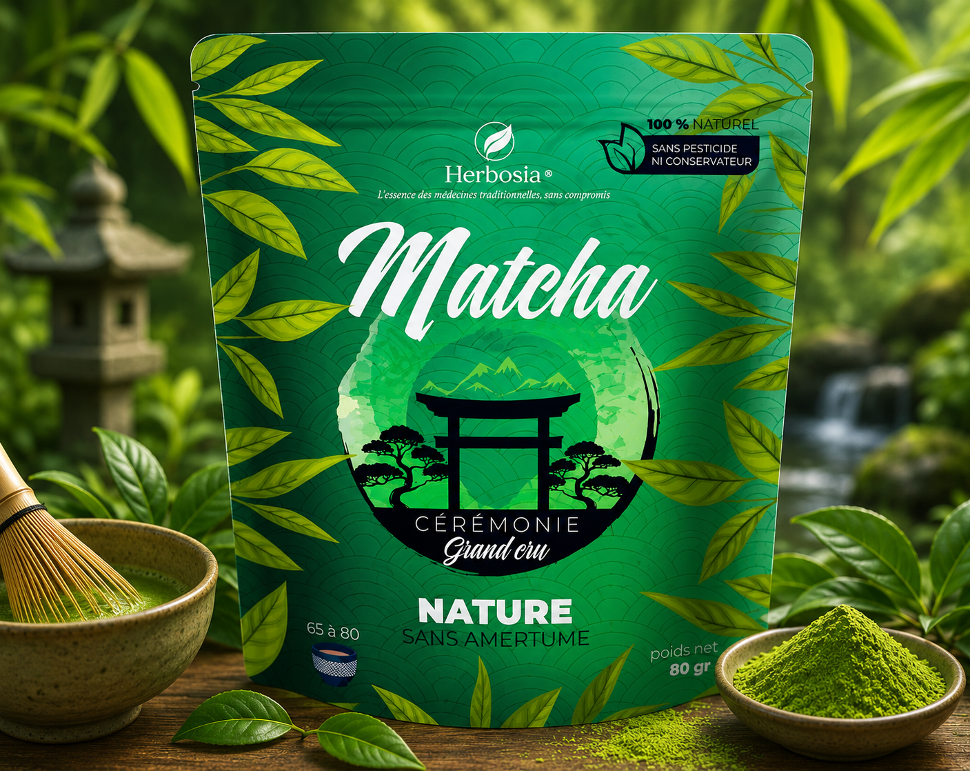 Matcha Cérémonie Grand Cru – Herbosia®  (Nature • Fruits Rouges • Exotique)