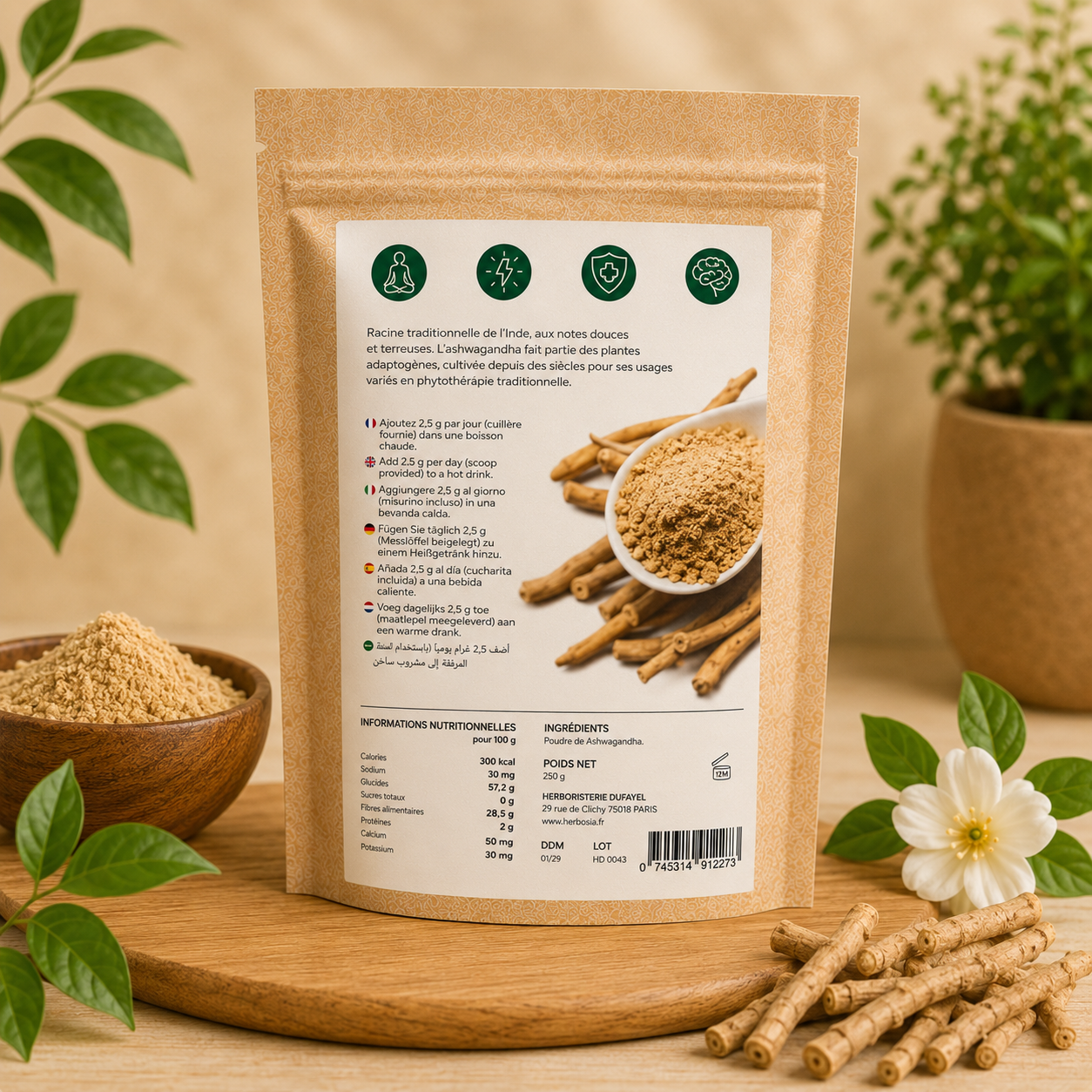 Herbosia – Ashwagandha en poudre