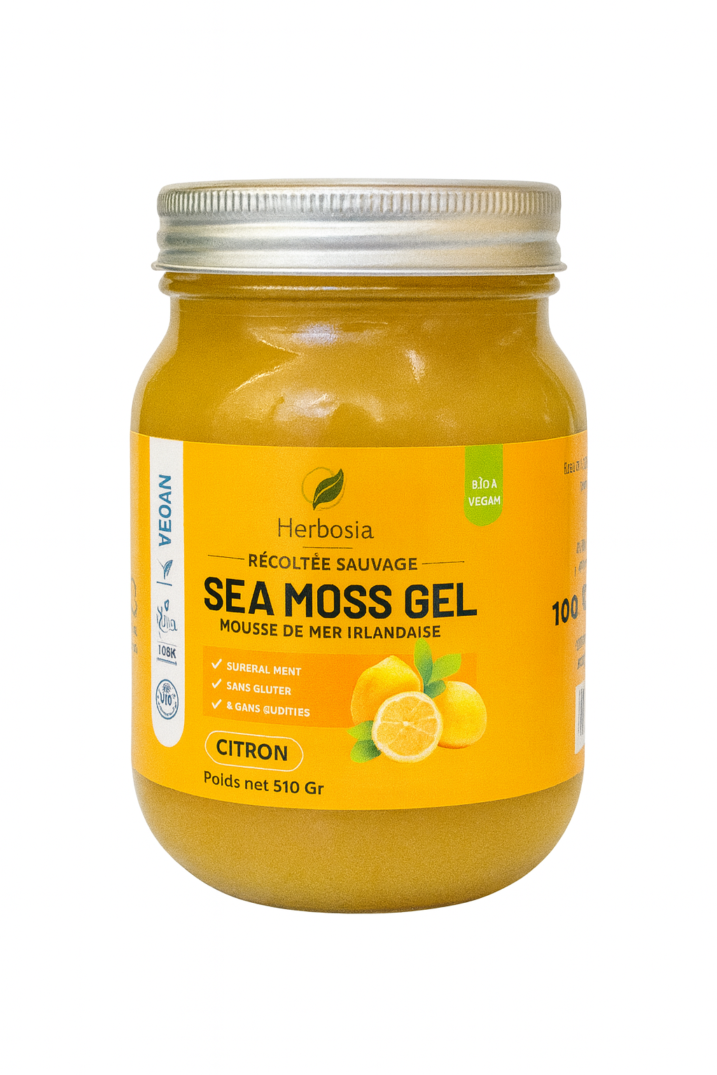 Herbosia – Gel de Sea Moss d’Irlande – Citron & Pêche