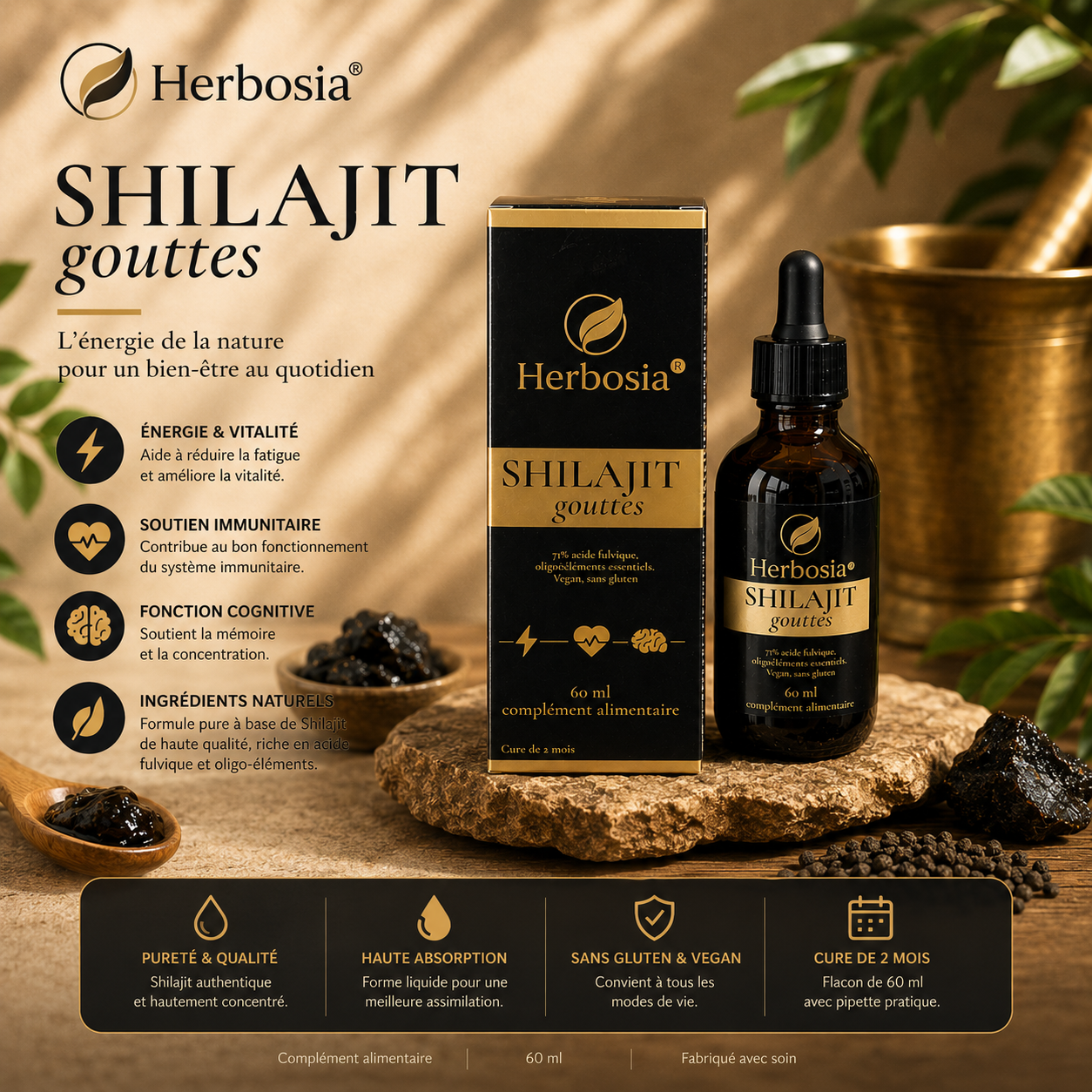 Gouttes de Shilajit