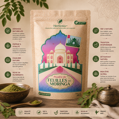 Herbosia – Feuilles de Moringa en Poudre – 250 g