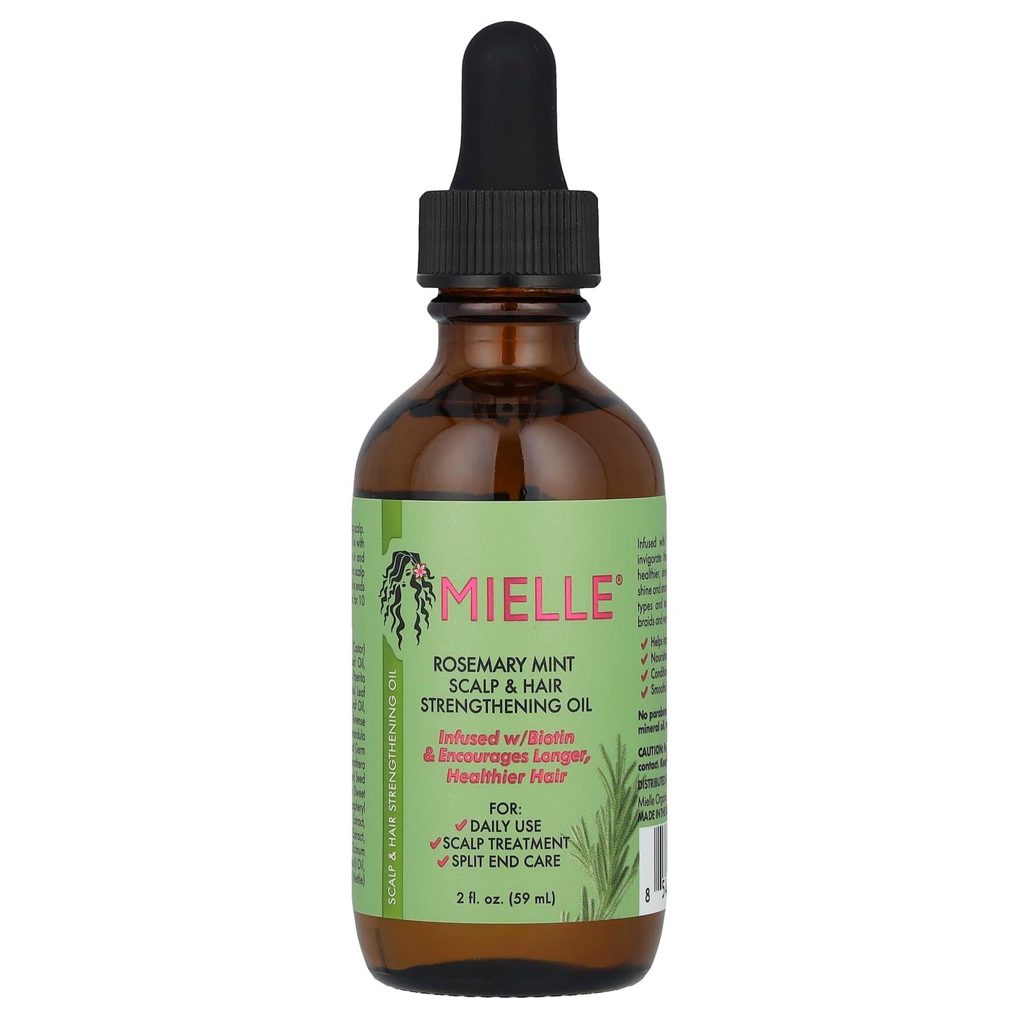 Mielle – Huile fortifiante Romarin & Menthe pour cheveux