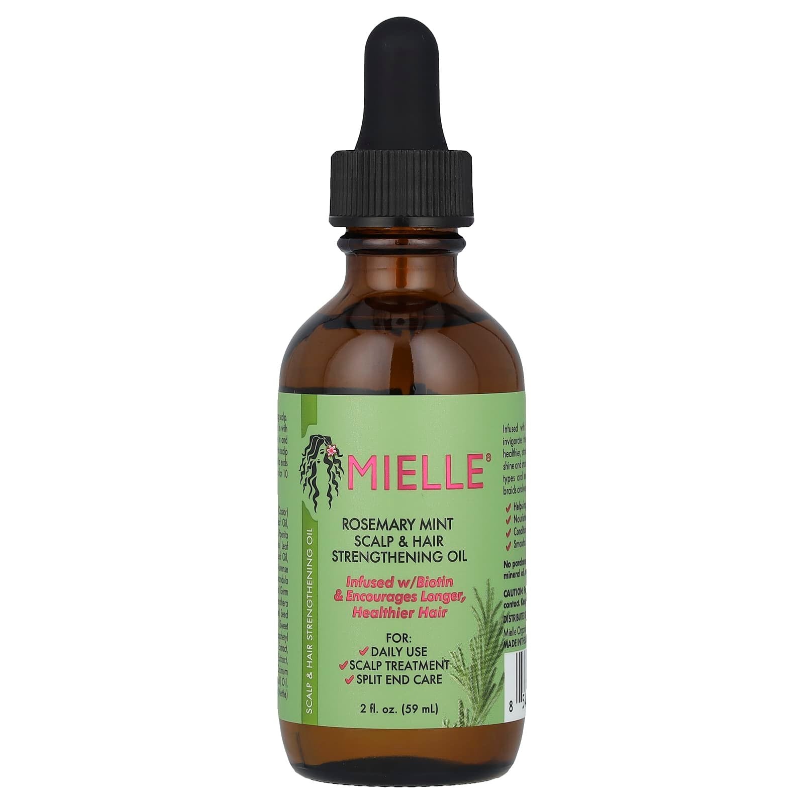 Mielle – Huile fortifiante Romarin & Menthe pour cheveux