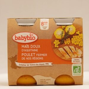 Babybio Puree Mais Doux Poulet 200gx2