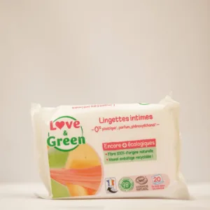 Love & Green Lingettes Intimes Apaisantes X20