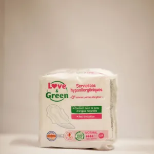 Love & Green Serviettes Normal Hypoallergeniques X14